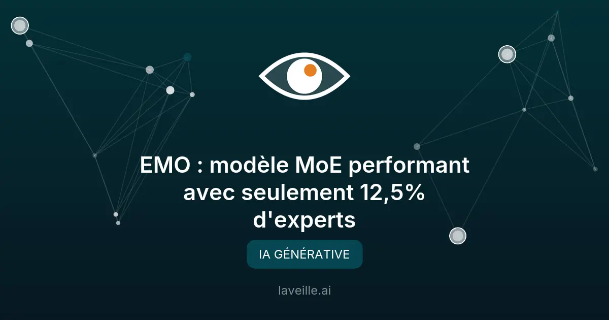 EMO : modèle MoE performant avec seulement 12,5% d'experts