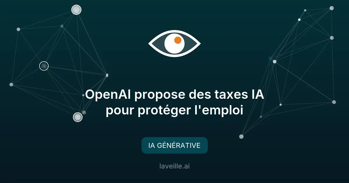 OpenAI propose des taxes IA pour protéger l'emploi