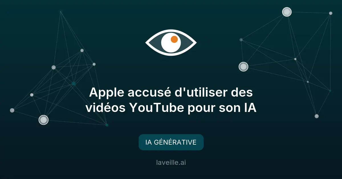 Apple accusé d'utiliser des vidéos YouTube pour son IA