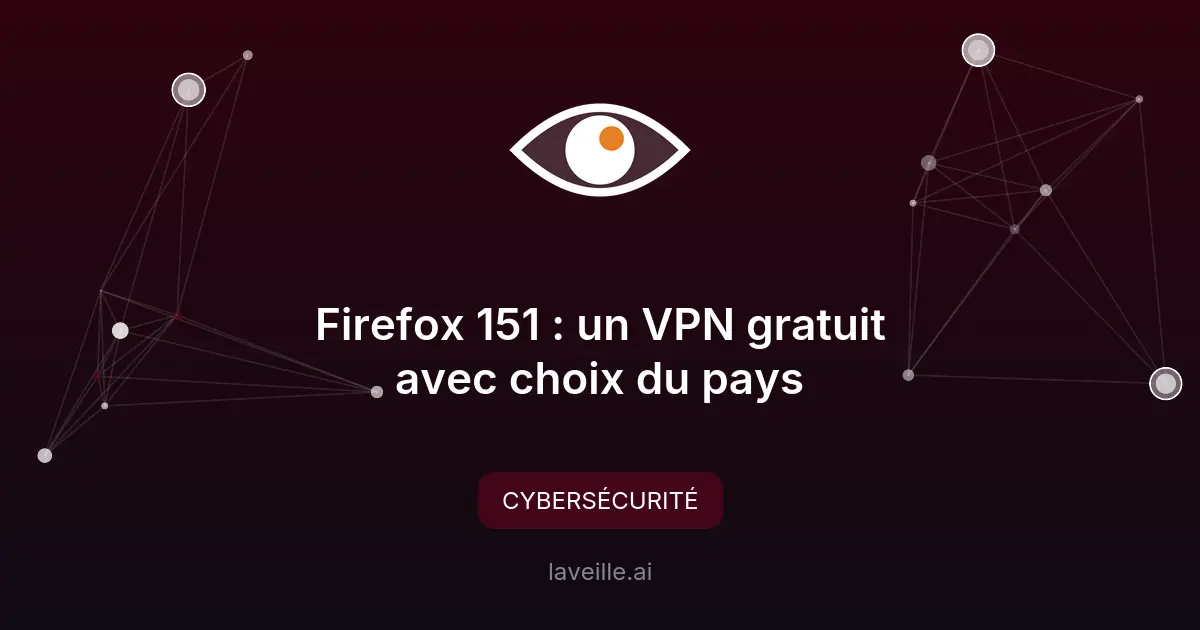 Firefox 151 : un VPN gratuit avec choix du pays