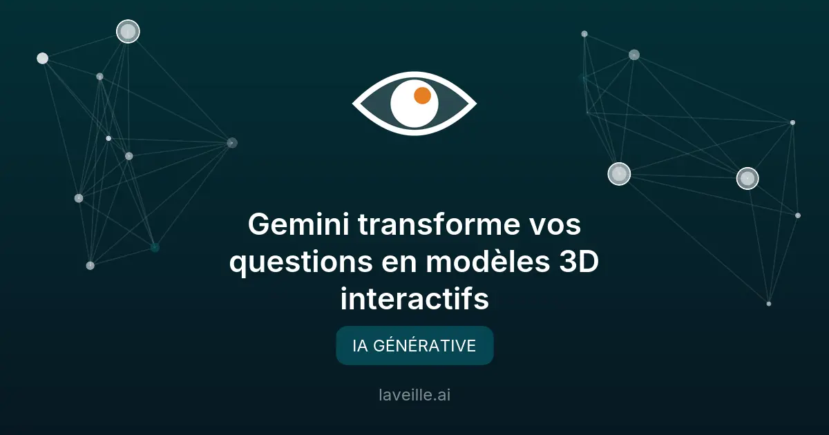 Gemini transforme vos questions en modèles 3D interactifs