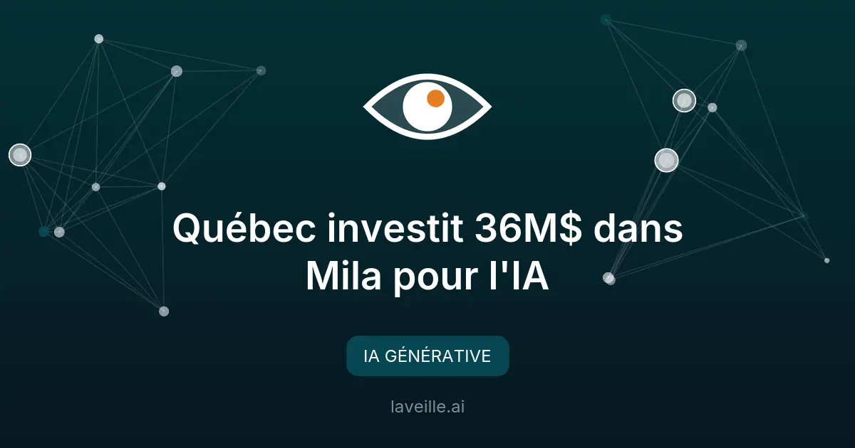 Québec investit 36M$ dans Mila pour l'IA