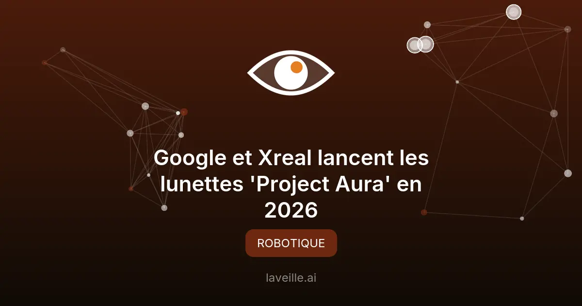 Google et Xreal lancent les lunettes 'Project Aura' en 2026
