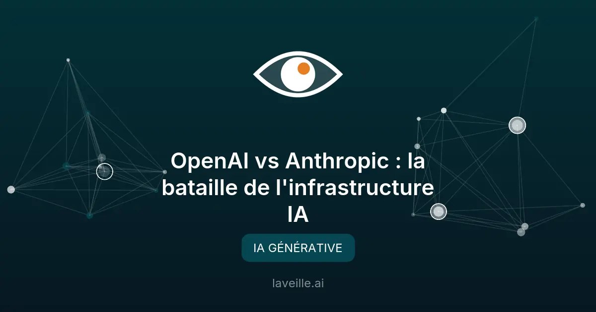 OpenAI vs Anthropic : la bataille de l'infrastructure IA