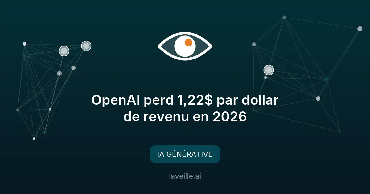 OpenAI perd 1,22$ par dollar de revenu en 2026