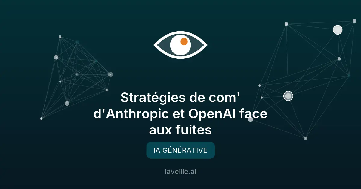 Stratégies de com' d'Anthropic et OpenAI face aux fuites