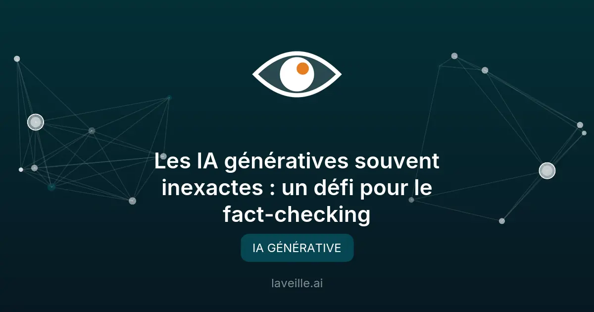 Les IA génératives souvent inexactes : un défi pour le fact-checking