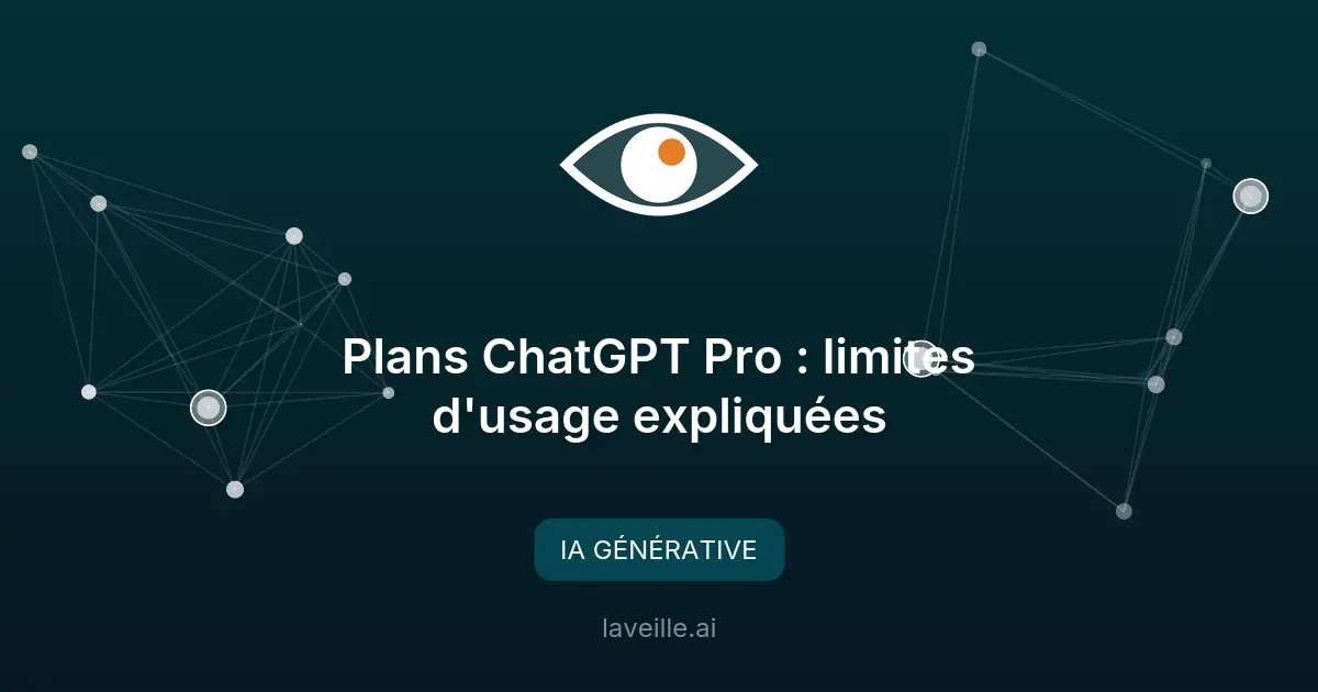 Plans ChatGPT Pro : limites d'usage expliquées