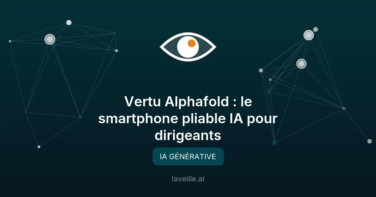 Vertu Alphafold : le smartphone pliable IA pour dirigeants