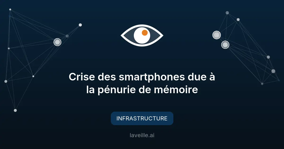 Crise des smartphones due à la pénurie de mémoire