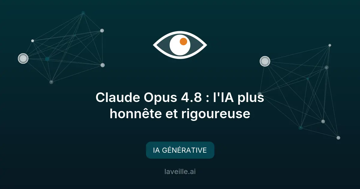 Claude Opus 4.8 : l'IA plus honnête et rigoureuse