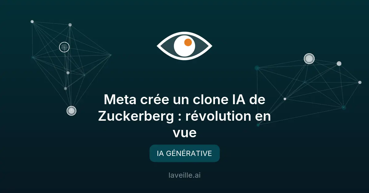Meta crée un clone IA de Zuckerberg : révolution en vue