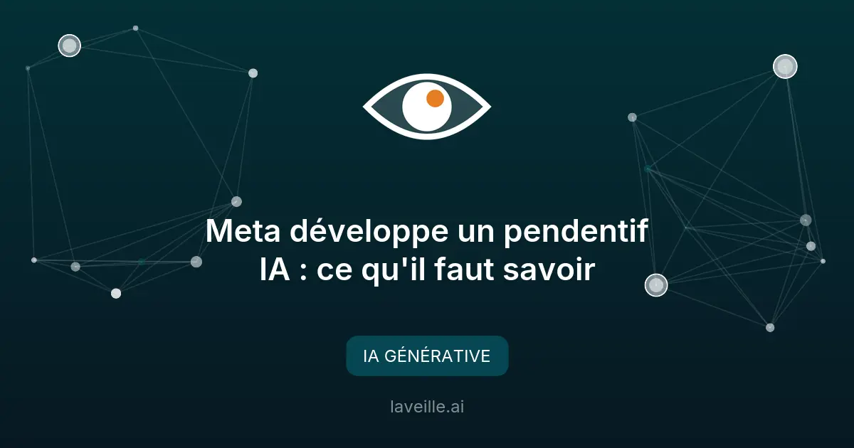 Meta développe un pendentif IA : ce qu'il faut savoir