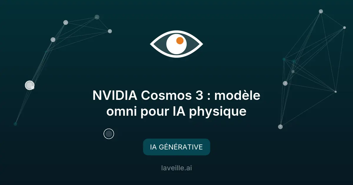 NVIDIA Cosmos 3 : modèle omni pour IA physique
