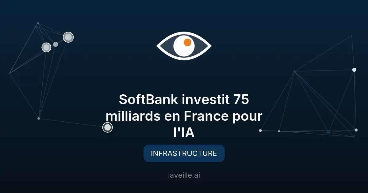 SoftBank investit 75 milliards en France pour l'IA