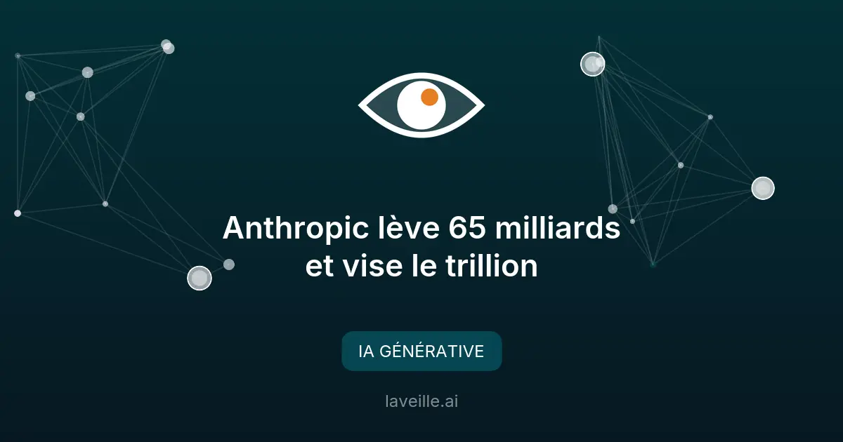 Anthropic lève 65 milliards et vise le trillion