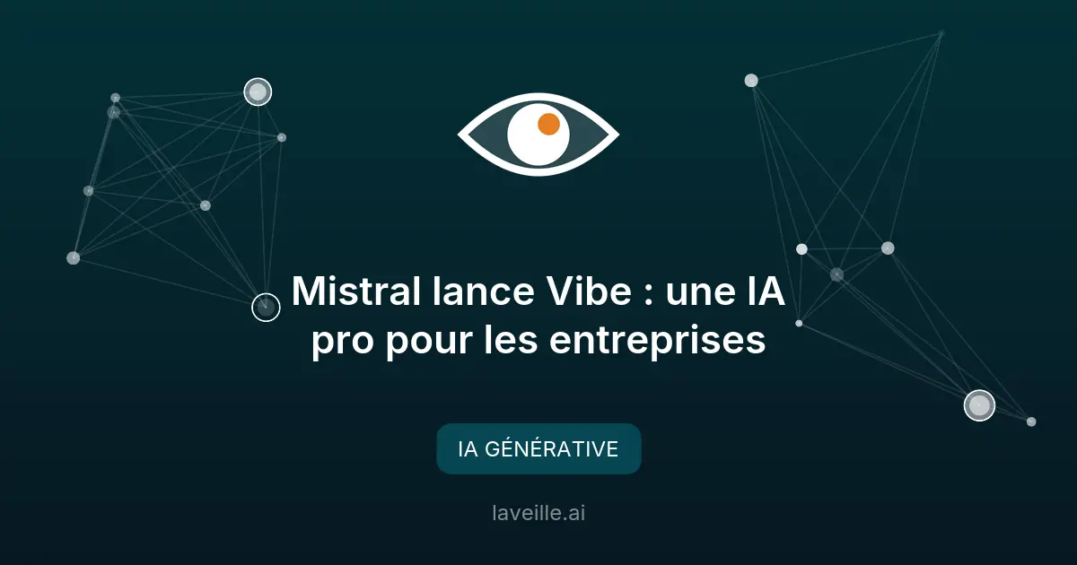 Mistral lance Vibe : une IA pro pour les entreprises