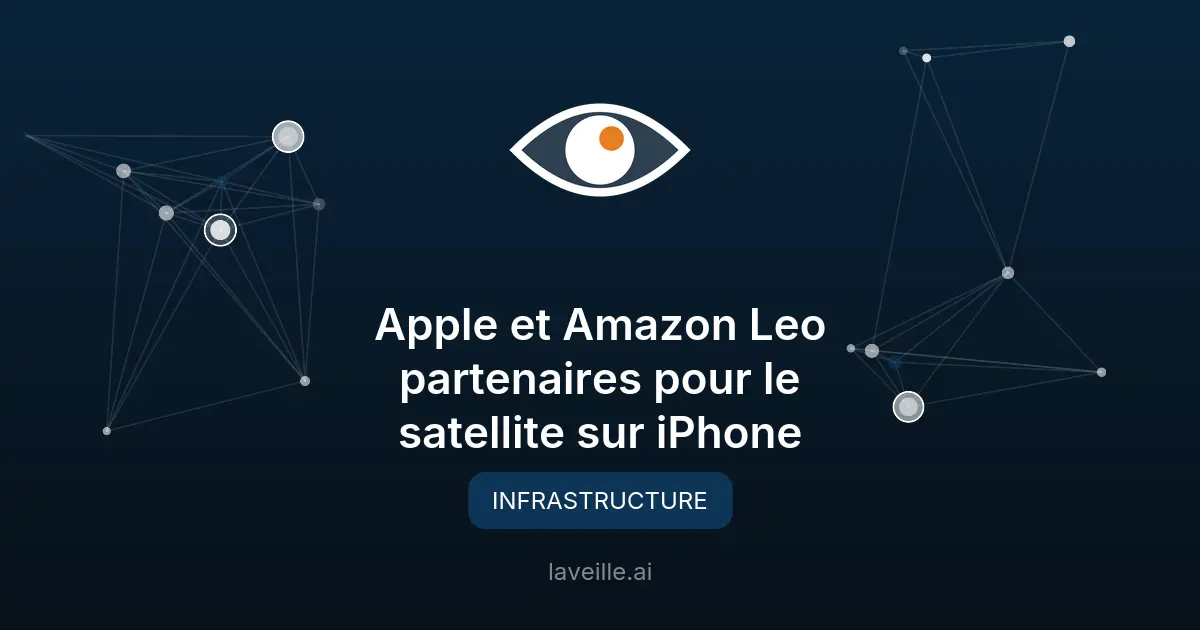 Apple et Amazon Leo partenaires pour le satellite sur iPhone