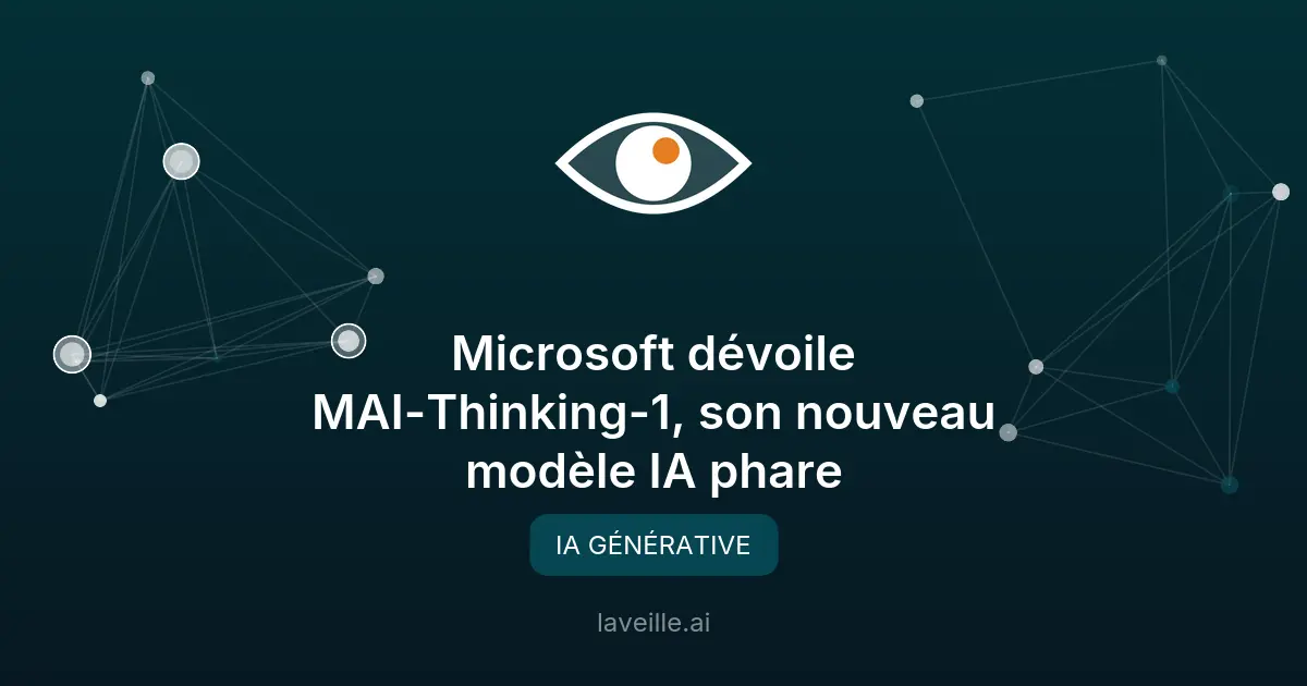 Microsoft dévoile MAI-Thinking-1, son nouveau modèle IA phare