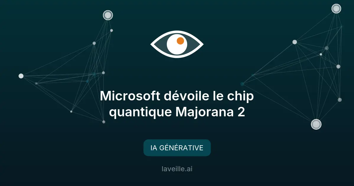 Microsoft dévoile le chip quantique Majorana 2