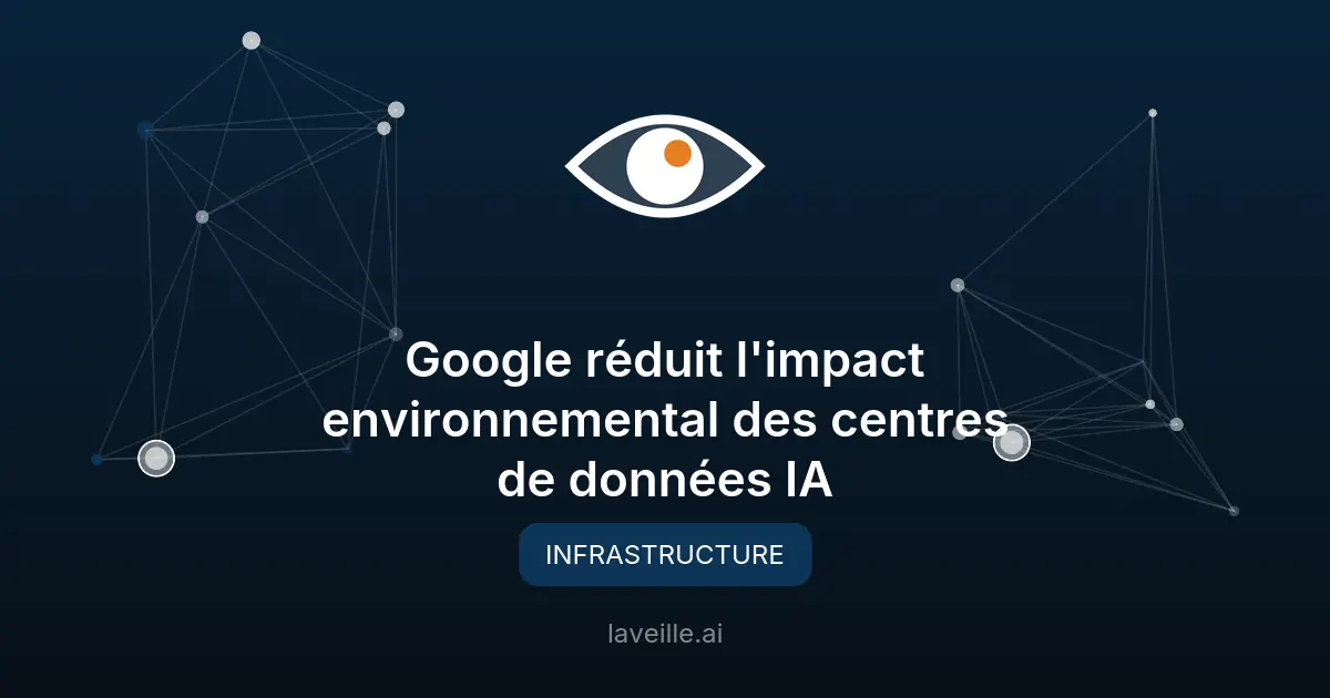 Google réduit l'impact environnemental des centres de données IA