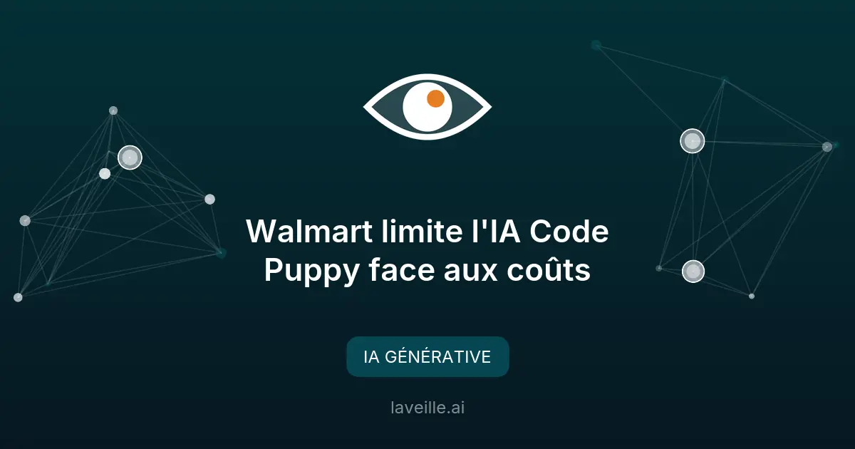 Walmart limite l'IA Code Puppy face aux coûts