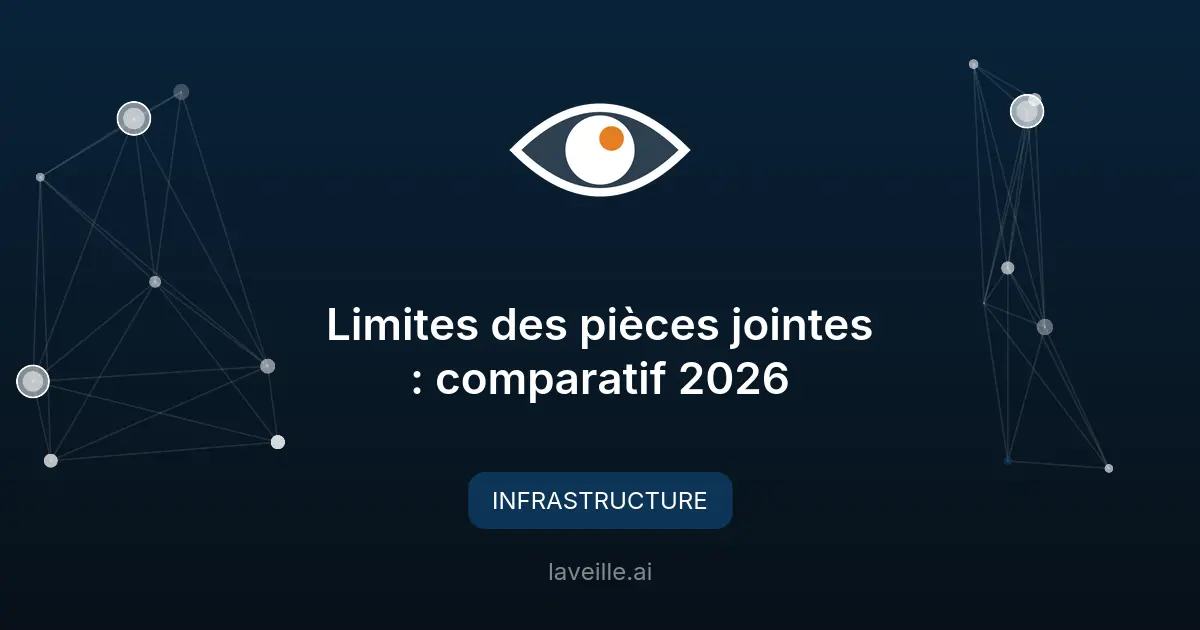 Limites des pièces jointes : comparatif 2026