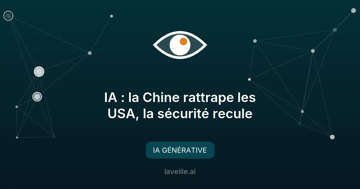 IA : la Chine rattrape les USA, la sécurité recule