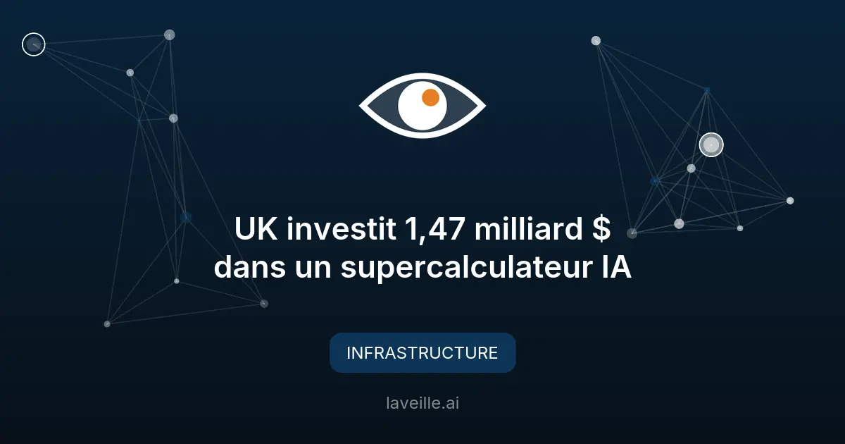 UK investit 1,47 milliard $ dans un supercalculateur IA