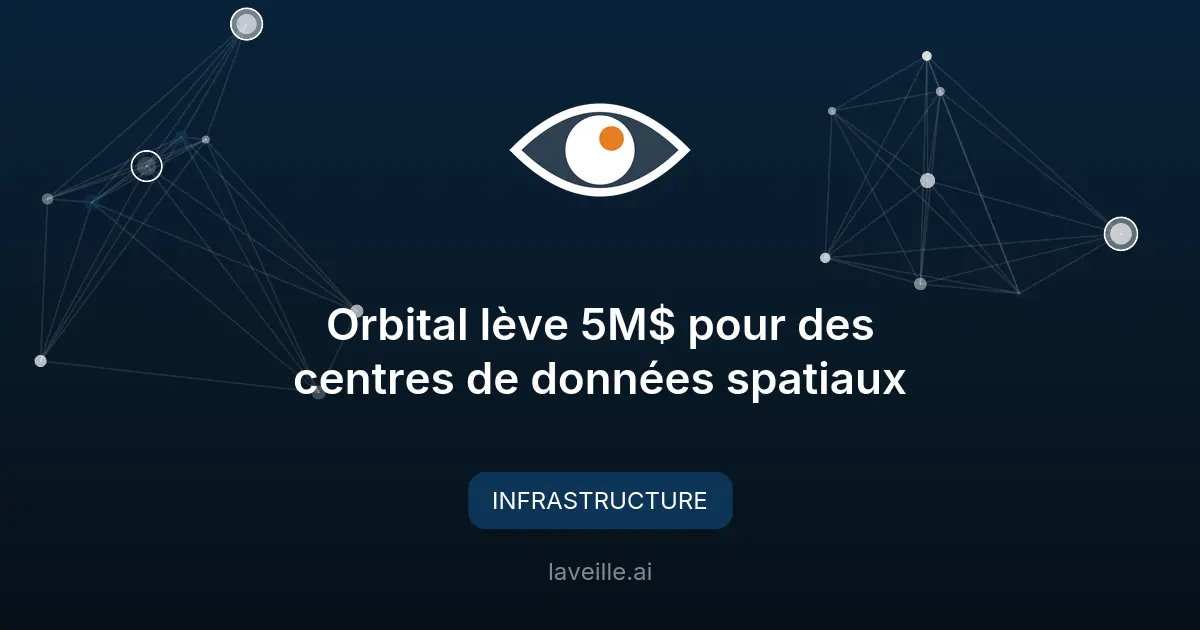 Orbital lève 5M$ pour des centres de données spatiaux