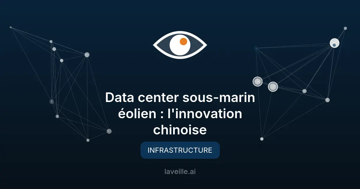 Data center sous-marin éolien : l'innovation chinoise