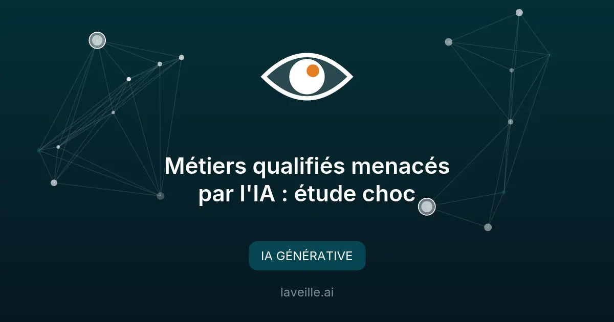 Métiers qualifiés menacés par l'IA : étude choc