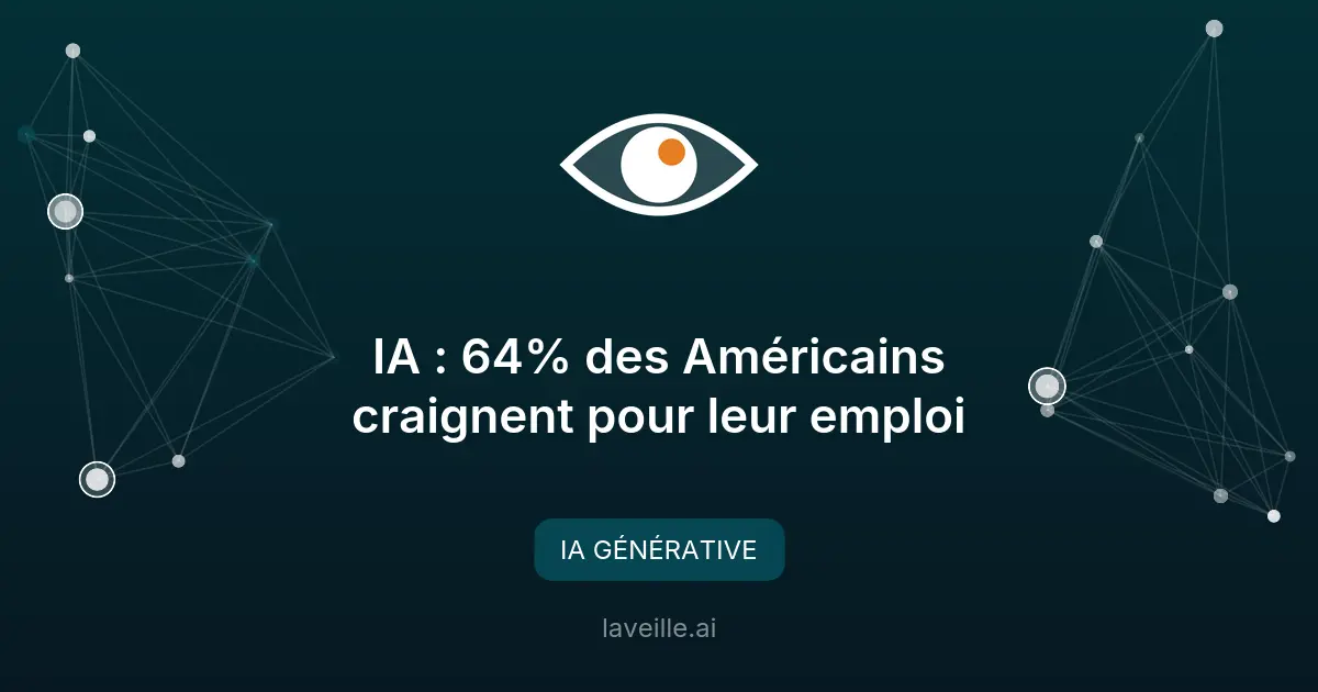 IA : 64% des Américains craignent pour leur emploi