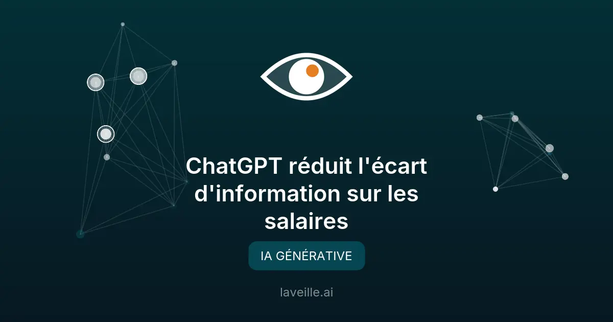 ChatGPT réduit l'écart d'information sur les salaires
