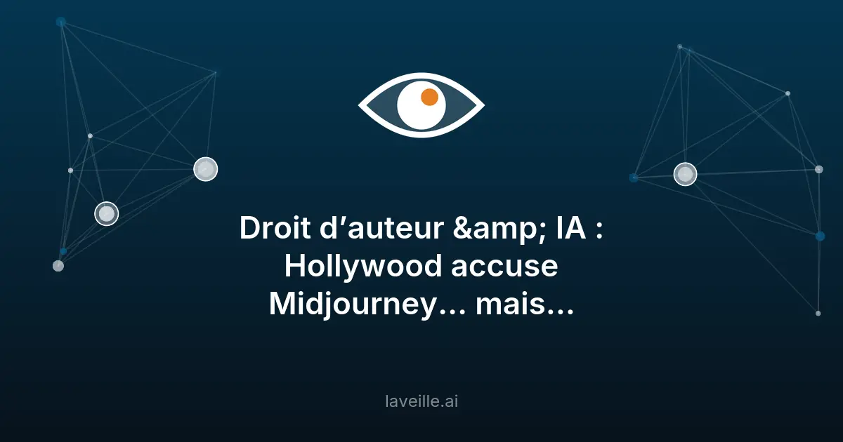Conflit IA et droit d'auteur : Midjourney contre Hollywood