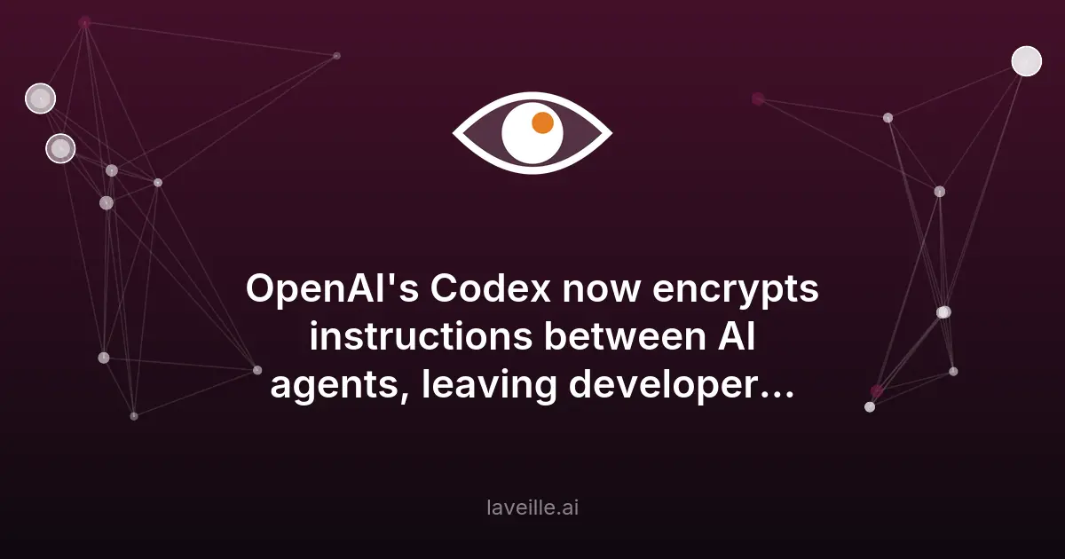 OpenAI Codex chiffre les échanges entre agents IA