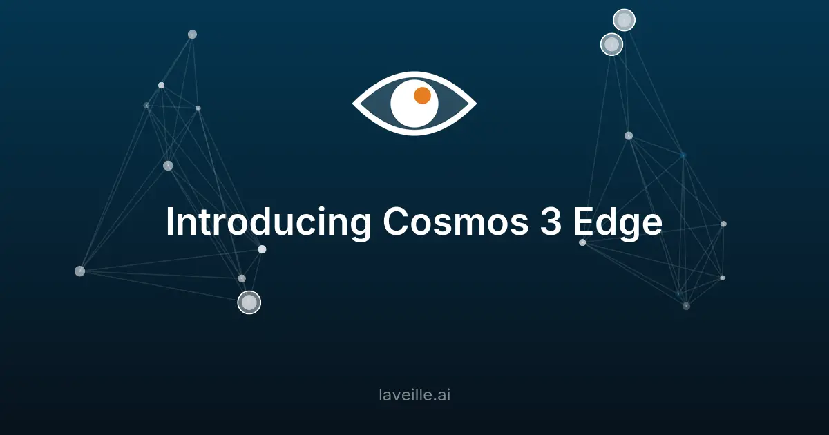NVIDIA lance Cosmos 3 Edge pour robots et agents vision