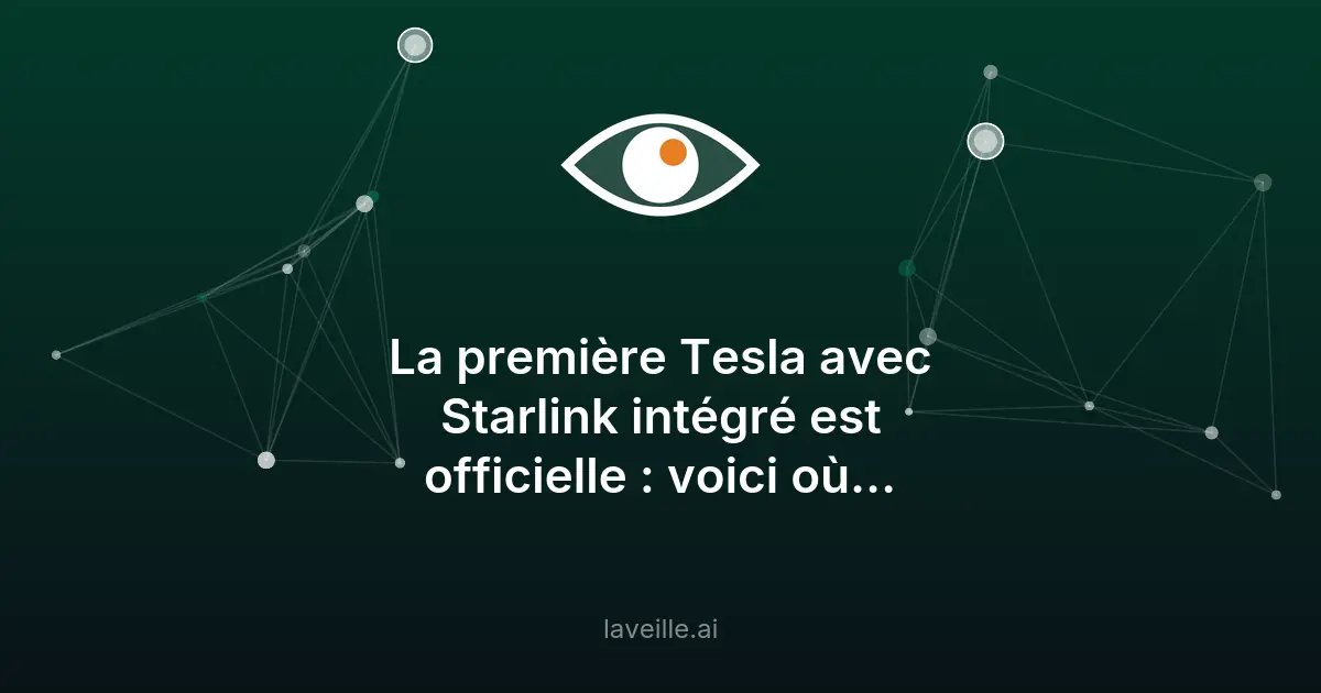 Tesla intègre Starlink V5 dans son Cybercab