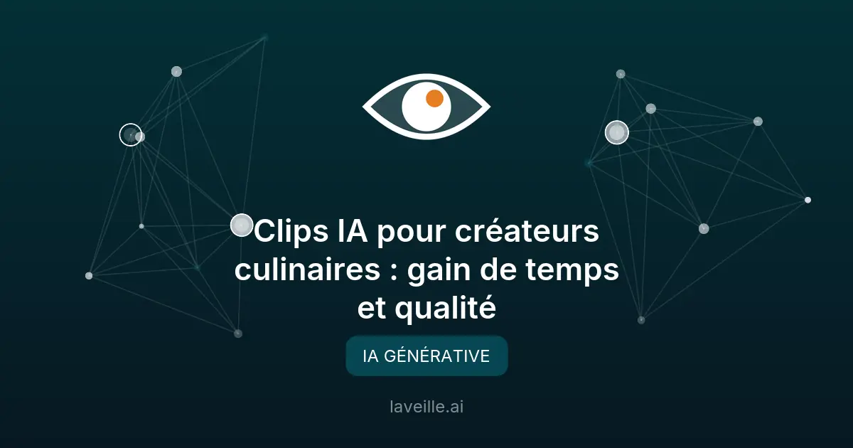 Clips IA pour créateurs culinaires : gain de temps et qualité