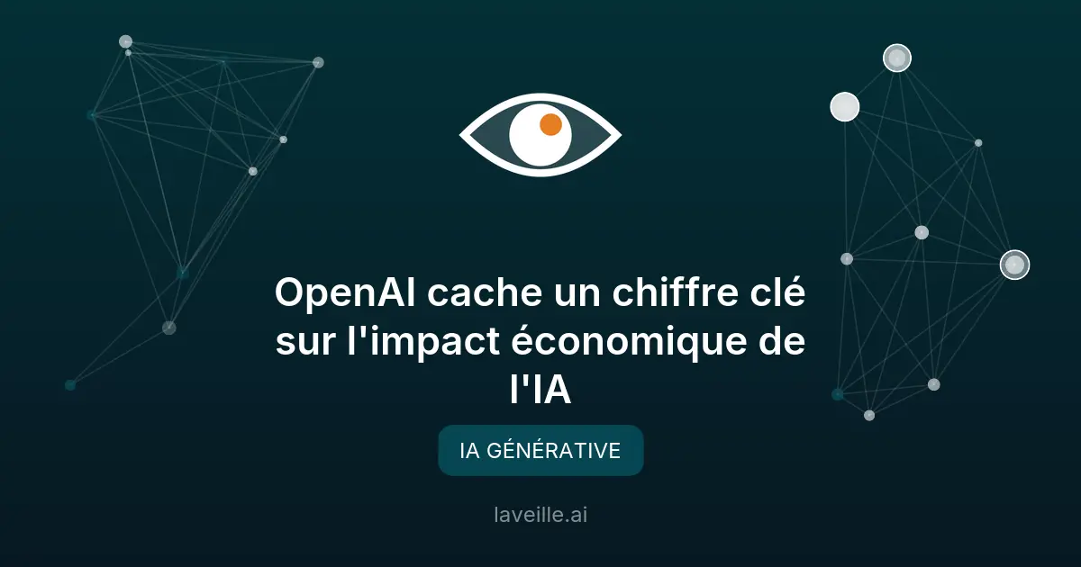 OpenAI cache un chiffre clé sur l'impact économique de l'IA