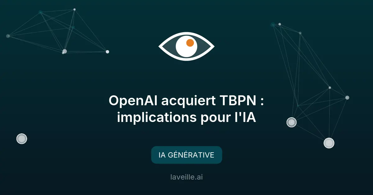 OpenAI acquiert TBPN : implications pour l'IA