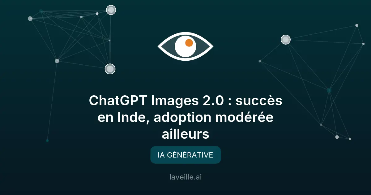 ChatGPT Images 2.0 : succès en Inde, adoption modérée ailleurs