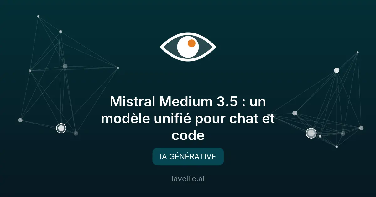 Mistral Medium 3.5 : un modèle unifié pour chat et code
