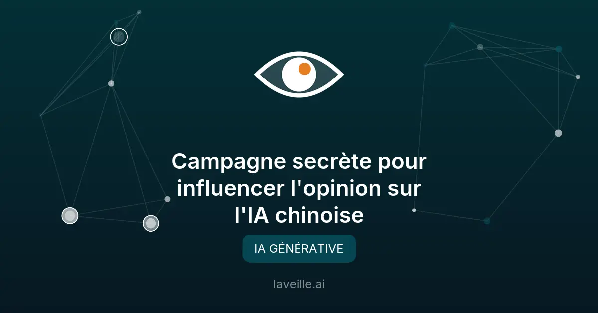 Campagne secrète pour influencer l'opinion sur l'IA chinoise