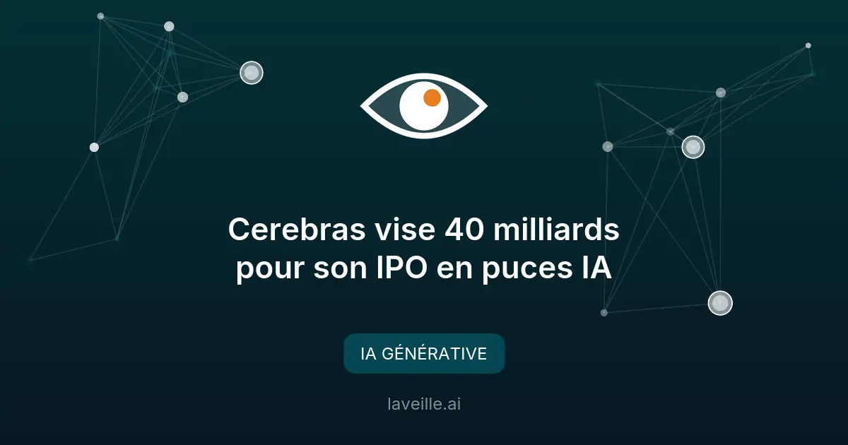 Cerebras vise 40 milliards pour son IPO en puces IA
