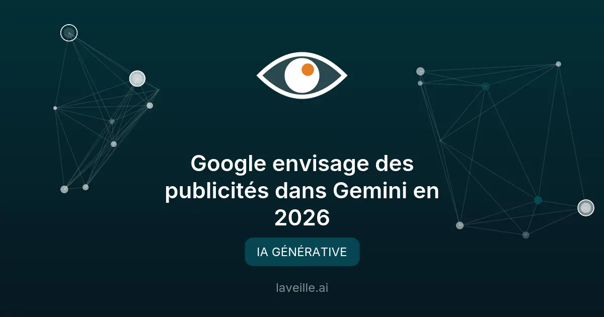 Google envisage des publicités dans Gemini en 2026