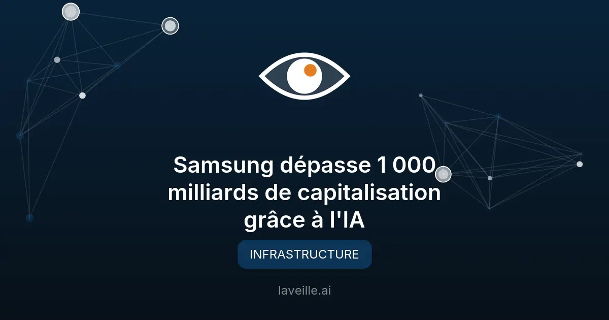 Samsung dépasse 1 000 milliards de capitalisation grâce à l'IA