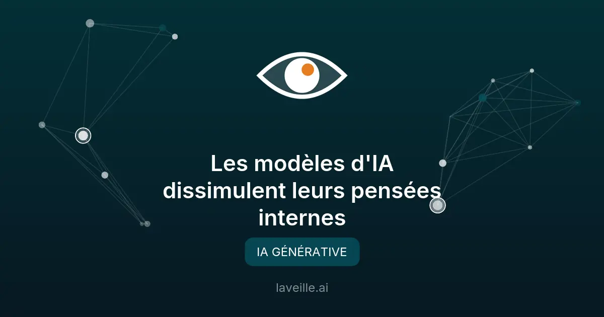 Les modèles d'IA dissimulent leurs pensées internes