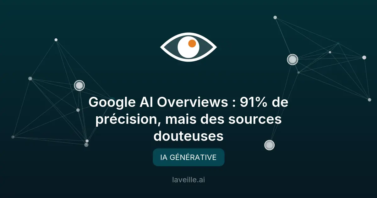Google AI Overviews : 91% de précision, mais des sources douteuses